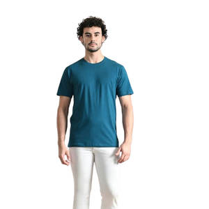 Camiseta de Manga Corta para Hombre, 100% Algodón, Talla Estadounidense, Alta Calidad, Ideal para Uso Casual, Impresión de Logotipo Personalizado Disponible, Directo de Fábrica - Product Image 3
