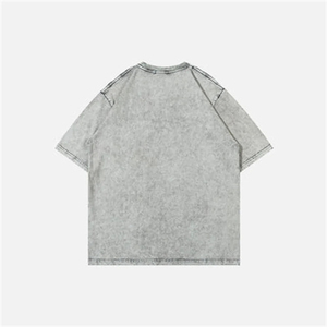 DTG Print Boxy T Shirt Oversized Men Vintage Y2K Graphic Tee Venta al por mayor Logotipo personalizado Peso pesado Camiseta Algodón - Product Image 5