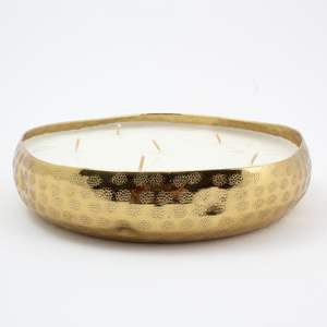 Prix le plus bas fer métal en relief diamant conception bougeoir rond pot de cire pot de bougie pour éclairer la décoration de la maison et du mariage - Product Image 6