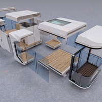 Mini-maison préfabriquée Apple Pod en acier, alimentée à l'énergie solaire, pour chambre, salle de bain, bureau, atelier, sous-sol, salle à manger