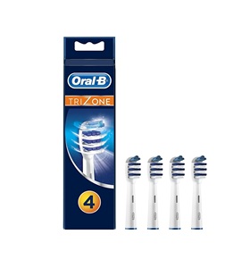 Tête de brosse à dents Oral-B Trizone, lot de 4, blanc, ancien modèle - Product Image 1