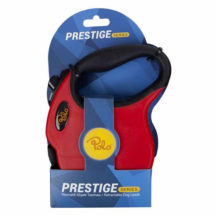 Polo Prestige Red Auto Leash M 5M/20Kg