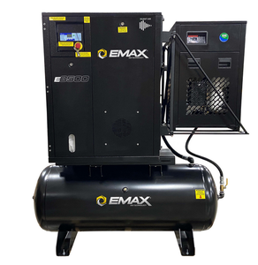 เครื่องอัดอากาศแบบสกรูโรตารี่ Emaxtank พร้อมเครื่องทำลมแห้ง ขนาด 80 แกลลอน 230 โวลต์ สำหรับอุตสาหกรรม มีขาย - Product Image 4