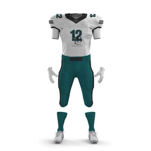 Uniforme de football américain pour hommes de haute qualité conçu sur mesure dernier style unisexe équipe porter des techniques imprimées courtes pour le sport - Product Image 1