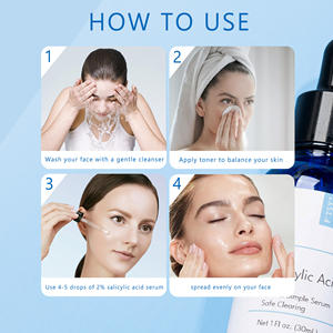 Sérum à l'<span class=keywords><strong>acide</strong></span> <span class=keywords><strong>salicylique</strong></span> ordinaire pour le soin du visage Blanchiment de la peau, soulage le vieillissement, organique, de marque privée, vente en gros - Product Image 5