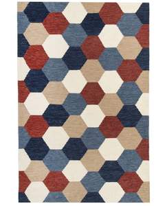 Tapis Kilim design tissés à la main en laine Tapis tressés à la main en laine pour le salon - Product Image 4