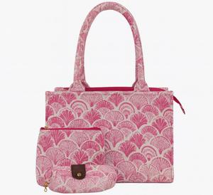 กระเป๋าเครื่องสำอางผ้าฝ้ายพิมพ์ลายวินเทจแบบมีซิป เป็นมิตรกับสิ่งแวดล้อม มีช่องใส่ของด้านใน ทนทาน ใช้ได้ทั้งฤดูร้อนและฤดูหนาว - Product Image 1