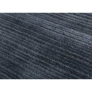 พรมจาอิปุร์ HWJ-01 สีพื้น เทาและดำ ทอมือจากขนสัตว์และไหมไผ่ สำหรับใช้ในบ้าน - Product Image 3