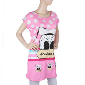 Camiseta de Noche para Mujer - Rosa Claro - Product Image 1