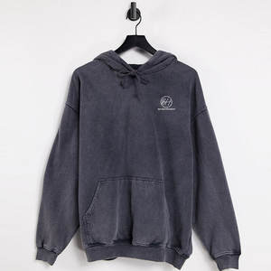 Nouvelle conception, best-seller, sweats à capuche pour hommes en denim délavé, faible MOQ, vente en gros, prix bas, sweats à capuche pour hommes en denim délavé pour la vente en ligne - Product Image 1