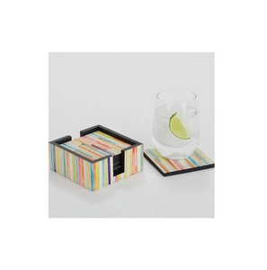 Sous-verre carré en os incrusté 100 % naturel, écologique, pour service à domicile, artisanat en forme de croissant, prix de gros - Product Image 5