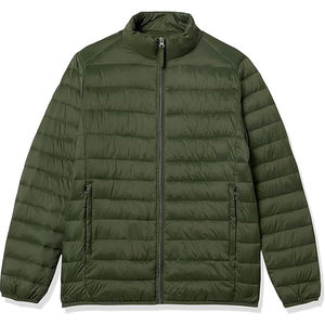 Veste matelassée pour homme de haute qualité, sur mesure, épaisse, manches longues, grande taille, coupe-vent, en toile, pour la randonnée hivernale - Product Image 2