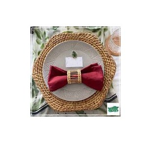 Décoration de table en vrac or rond porte-serviettes de table de noël ronds de serviette décoration de table de mariage table à la mode - Product Image 1