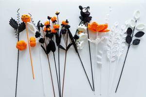 Bouquet de fleurs au crochet d'Halloween, Veilleuse, Cadeau - Product Image 2