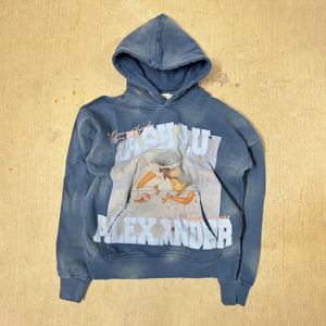 Sudadera con capucha desgastada lavada con ácido para hombre personalizada al por mayor suéter con capucha y cremallera de cara completa vintage de nuevo diseño Impresión digital para invierno - Product Image 3