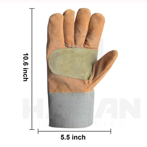 Gants de travail résistants de qualité supérieure, résistants au feu et à haute température, fabriqués en doublure en coton, fournisseur OEM - Product Image 3