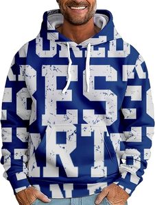 Sudadera con Capucha Navideña para Hombre, Tallas Grandes, de Algodón Jersey Ligero, con Diseño Gráfico Feo de Navidad y Bolsillo, Estilo Casual - Product Image 4