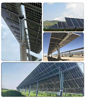 Sistema de Seguimiento Solar de Alta Estabilidad con Accionamiento de Giro de un Solo Eje para Paneles Solares