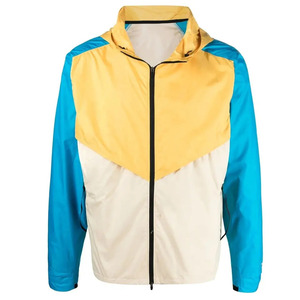 Veste coupe-vent à col montant pour hommes, imperméable et légère, pour le printemps, l'automne et l'hiver, la randonnée en plein air, vente en gros OEM - Product Image 1
