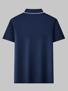 T-shirt graphique en coton pour homme T-shirts amples et extensibles avec imprimé respirant dans le dos Tissu jersey de couleur unie - Product Image 2