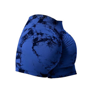 2025 à la mode personnalisé grande taille Shorts de gymnastique sport Fitness entraînement Yoga Leggings couleur unie et sublimé Spandex/Nylon matériel - Product Image 2