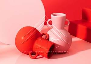 Vase à fleurs en métal créatif Formes uniques audacieuses et enduites de poudre pour un décor de mariage distinctif - Product Image 3