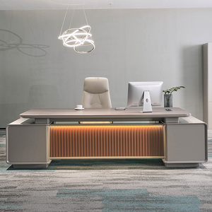 Modern Convertible L Shaped Executive <b>Desk</b> Wooden Office Table Extendable <b>Large</b> CEO Manager <b>Desk</b> High End Boss <b>Desk</b> Business Off - Product Image 3