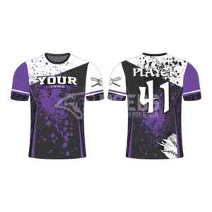 Camiseta de Béisbol/Sóftbol Unisex de Talla Grande, Personalizada con Impresión por Transferencia de Calor, 100% Poliéster, Antibacteriana, de Secado Rápido y Transpirable, 2025 - Product Image 3