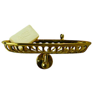 Jabonera de latón para montar en la pared, cesta de alambre metálico, elegante accesorio de baño, disponible a precios de mayoreo - Product Image 1