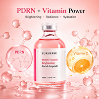 Ampoule Visage Éclaircissante PDRN Vitamine en Gros 50ml avec Sérum Visage Vitamine E pour une Peau Éclatante, Hydratée et Radieuse Tous Types de Peau