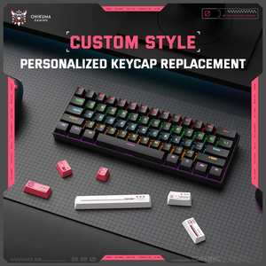 <span class=keywords><strong>Clavier</strong></span> mécanique compact ONIKUMA MT605 à 61 touches RGB, 3 modes, échangeable à chaud, <span class=keywords><strong>sans</strong></span> <span class=keywords><strong>fil</strong></span>, pour le jeu et le bureau, vente en gros en vrac pour les distributeurs - Product Image 3