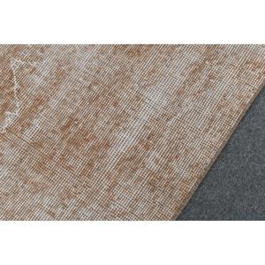 Vintage Accent Rug 3x6.2 ft, Turkish <b>Brown</b> Moroccan <b>Wool</b> Rug - Product Image 5