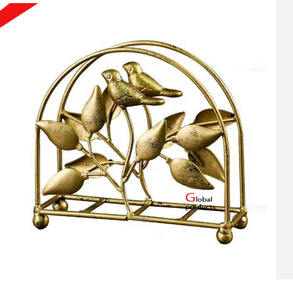 high selling <b>golden</b> finished metal stainless steel butterfly design napkin holder for hotel restaurant and <b>bar</b> - Product Image 5