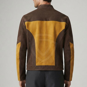 High Quality <b>Suede</b> <b>Leather</b> <b>Jacket</b> For Men With Premium Soft Finish Classic Styling Durable Construction And All Season - Product Image 4