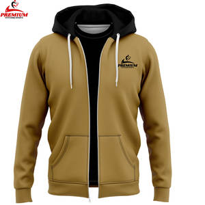 เสื้อฮู้ดซิปผู้ชายมาใหม่ ลดราคา ผ้าฝ้าย 100% ระบายอากาศดี สไตล์สตรีทแฟชั่น สำหรับฤดูหนาว ปักโลโก้ - Product Image 4