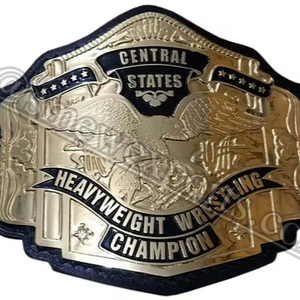 NWA Central States World Wide Wrestling Championship Belt Set para Boxeo Taekwondo Karate Judo Grappling y Jiu-Jitsu - Product Image 1