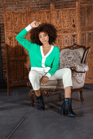Cárdigan de Punto Irmak Kerekli para Mujer, Cárdigan de Punto con Botones de Perla, Conjunto de Cárdigan de Punto, Chándal para Mujer, Informal, Holgado