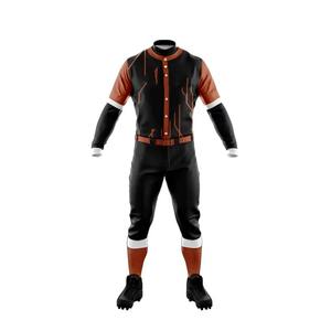 Uniforme de béisbol de poliéster con botones completos para adultos y jóvenes, uniforme de béisbol de nuevo estilo de diseño personalizado múltiple - Product Image 6