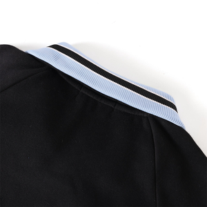 Sudadera de Forro Polar Premium con Cierre de Cremallera en la Cintura, Color Negro, de Spelman College |   Sudadera de Invierno para Mujer, Cuello Redondo, Forrada, 360g, Estilo Moderno - Product Image 6