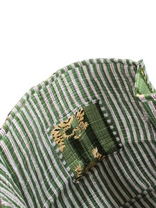 Bolsa de Mano de Algodón Estampada a Mano con Rayas de Tigre, Bolsa de Hombro Hecha a Mano - Product Image 4