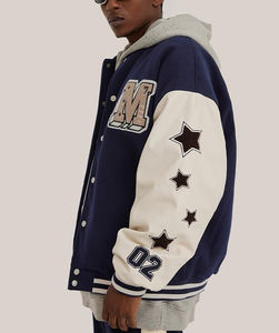 2024 hommes décontracté longue varsity vestes haute qualité Streetwear Top vente Style de travail avec col montant hiver condition - Product Image 5