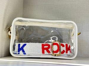 Correas de Cinturón con Cuentas Hechas a Mano, Elegantes y Personalizadas, Cuentas Doradas y Negras, Bolsas Transparentes Aprobadas, Correas para Bolsos - Product Image 2