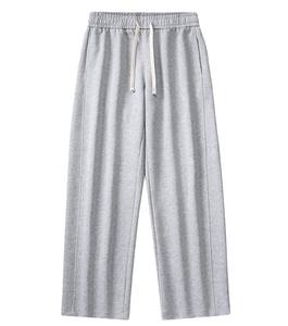 Pantalon de jogging décontracté noir en nylon pantalon de survêtement baggy à jambes larges pantalon de survêtement avec impression de broderie pantalon de survêtement pour femmes - Product Image 1