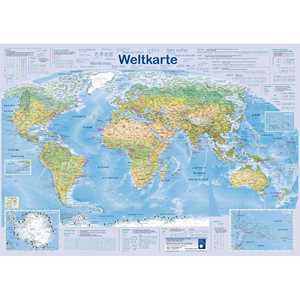 Affiche murale de la carte du monde DIN A1 allemande mate de 200 g, catégorie Cartes murales - Product Image 1