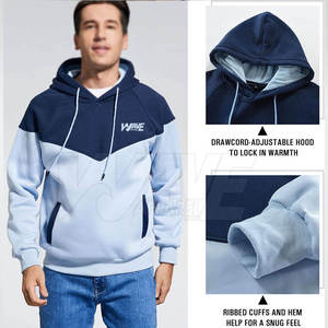 เสื้อฮู้ดดี้บุซับในคุณภาพสูง ผ้าฝ้าย 100% สวมใส่สบาย ระบายอากาศได้ดี เป็นมิตรกับสิ่งแวดล้อม สำหรับผู้ชาย บริการ OEM แฟชั่นชั้นนำ ลายเรียบๆ สำหรับฤดูหนาว - Product Image 4