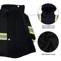 Veste à capuche en polaire de sécurité réfléchissante haute visibilité