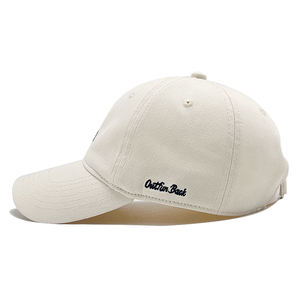 Venta al por mayor 6 paneles sombreros de papá 100% lana ajustable deportes gorras de béisbol con logotipo bordado personalizado para la playa - Product Image 2