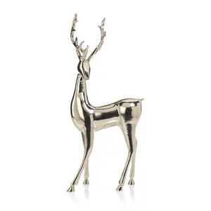 Exclusiva Figura Religiosa de Animal en Aluminio Chapado en Oro, Hecha a Mano, de Lujo, Calidad Premium, Decoración Moderna y Pulida - Product Image 4