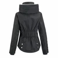 HAMILO SPORTS Veste d'équitation décontractée et élégante pour homme, grande taille, respirante, coupe ajustée, doublure polaire, bordure en tricot de laine de mouton pour l'automne