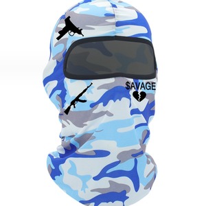หน้ากากบาลาคลาวาแบบเต็มหน้า ลายพรางพิมพ์ลาย 1 รู สำหรับเล่นสกี วัสดุโพลีเอสเตอร์ ระบายอากาศได้ดี สไตล์รูปภาพปืน Uzi และ AK47 สำหรับผู้ชาย จัดส่งแบบ DDP ราคาถูกกว่า - Product Image 3